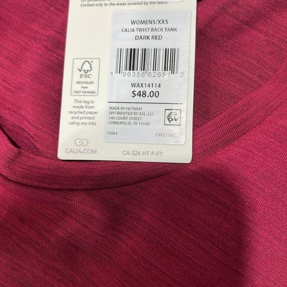 CALIA Women's Twist Back Tank - Picture 6 of 8